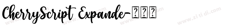 CherryScript Expande字体转换